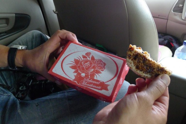 Kokos, Reismehl und Palmzucker in bester FormLeckereien aus Sulawesi - Indonesien