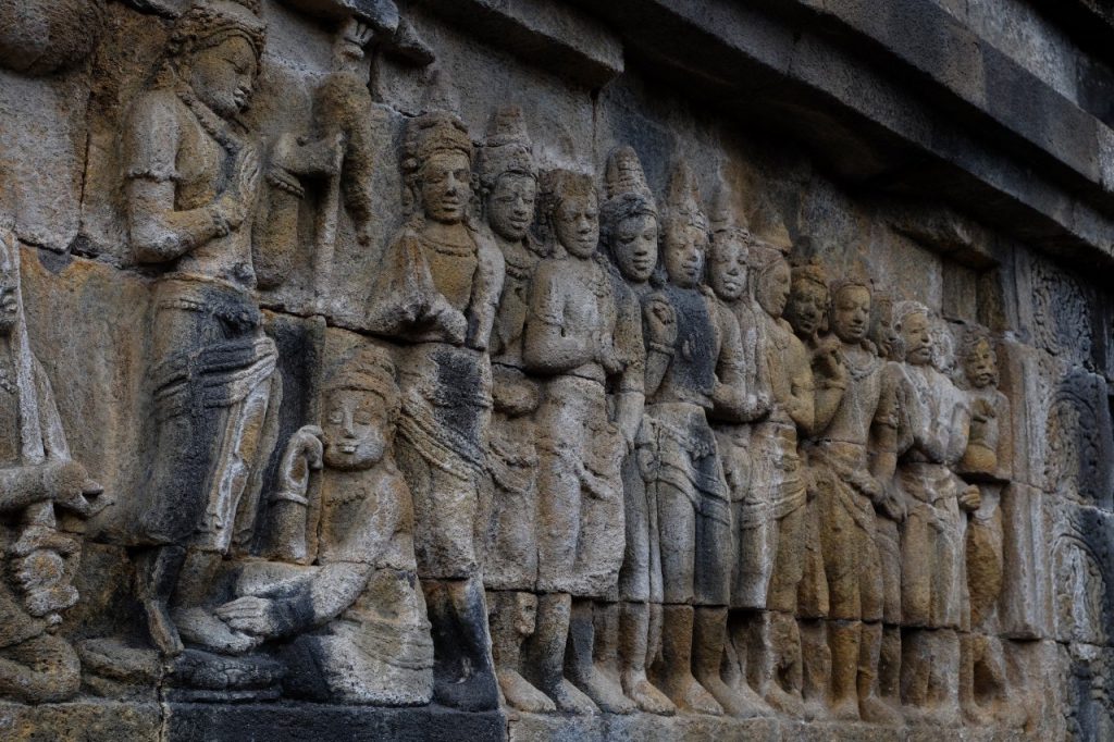 Indonesien Stein Figuren