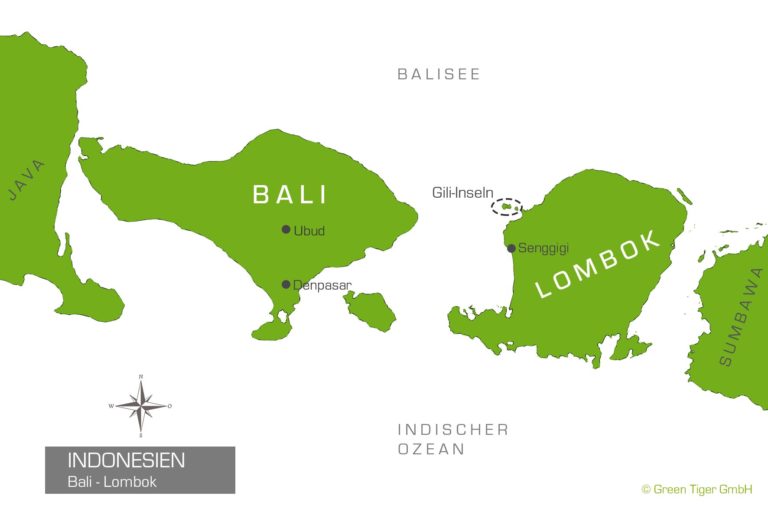 Karte Bali Lombok