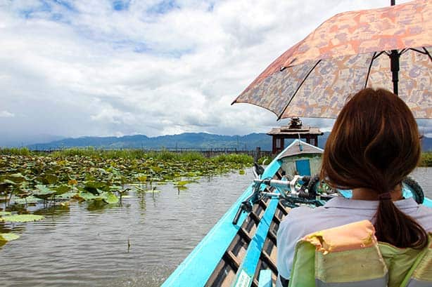 Myanmar - Inle See - auf dem Longteilboot