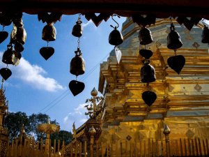 Chiang Mai Glocken im Tempel