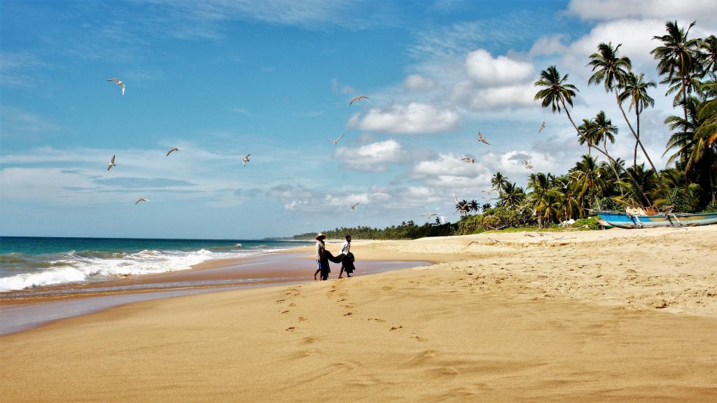 Sri Lanka Fischer am Strand