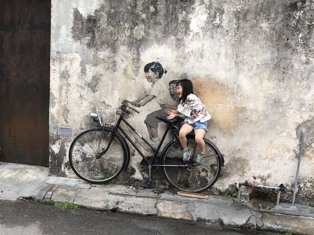 Penang Streetart Fahrrad