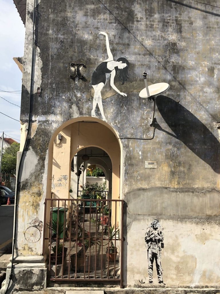 Penang Streetart Taenzerin