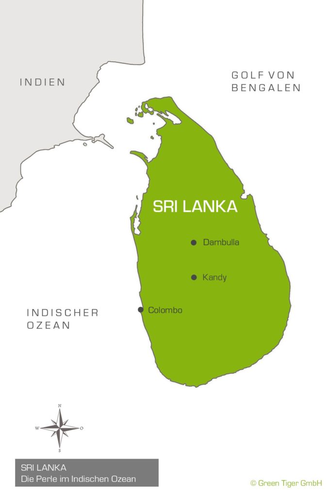 Karte Sri Lanka