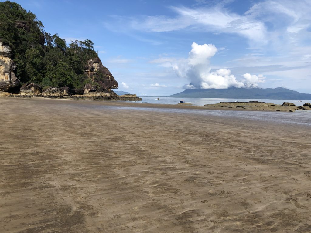 Weiter Strand im Bako Nationalpark