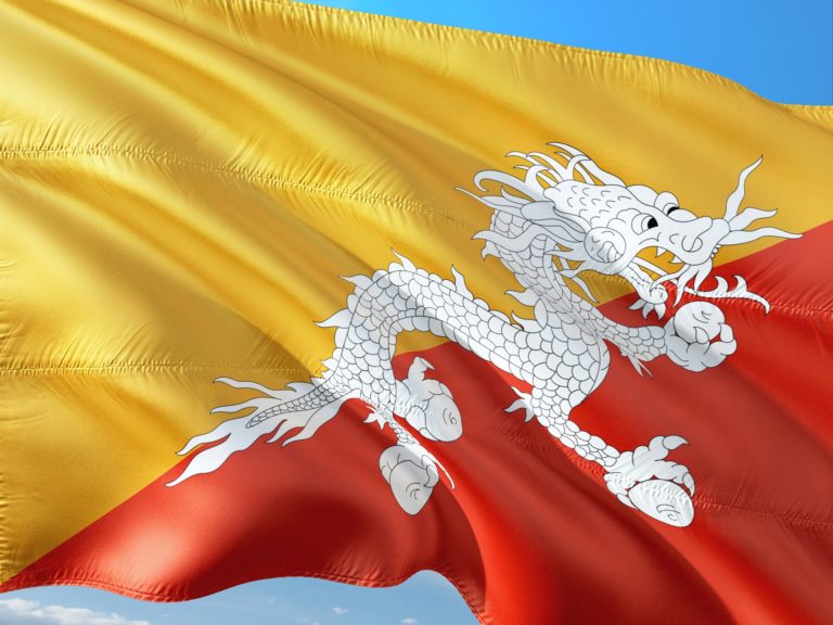 Bhutan Flagge