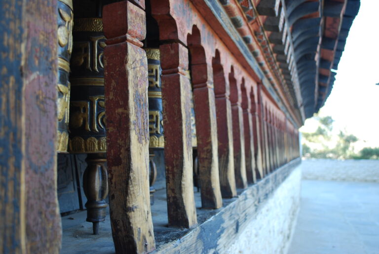 Thimphu Changangkha Lhakhang Tempel Gebetsmühlen