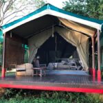 Flameback Eco Lodge Blick in Zelt
