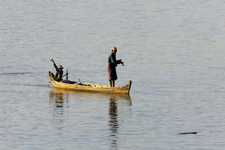 Myanmar Irrawaddy Fischerboot