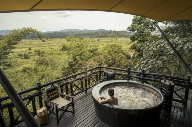 Four Seasons Tented Camp Golden Triangle Hot Tub