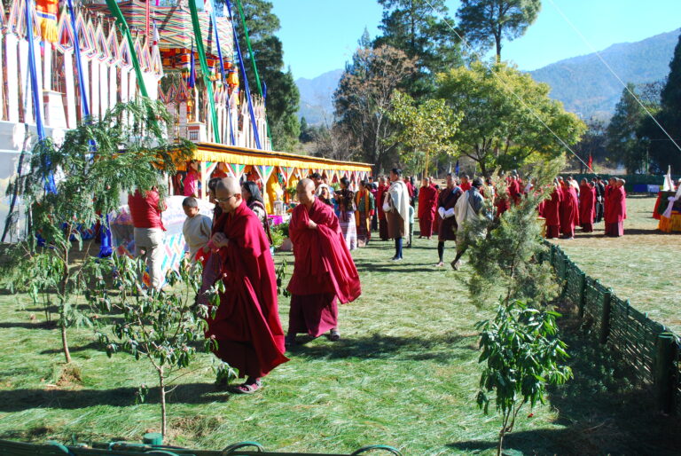 Mönche auf Festival