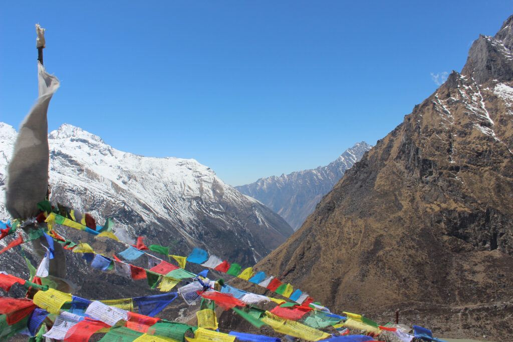 Langtang Trek Gatlang Bergsicht