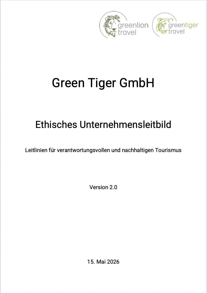 Green Tiger Travel Nachhaltiger Tourismus Leitbild