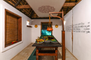Amuna Wellness Ayurveda Retreat Dambulla Behandlungstisch