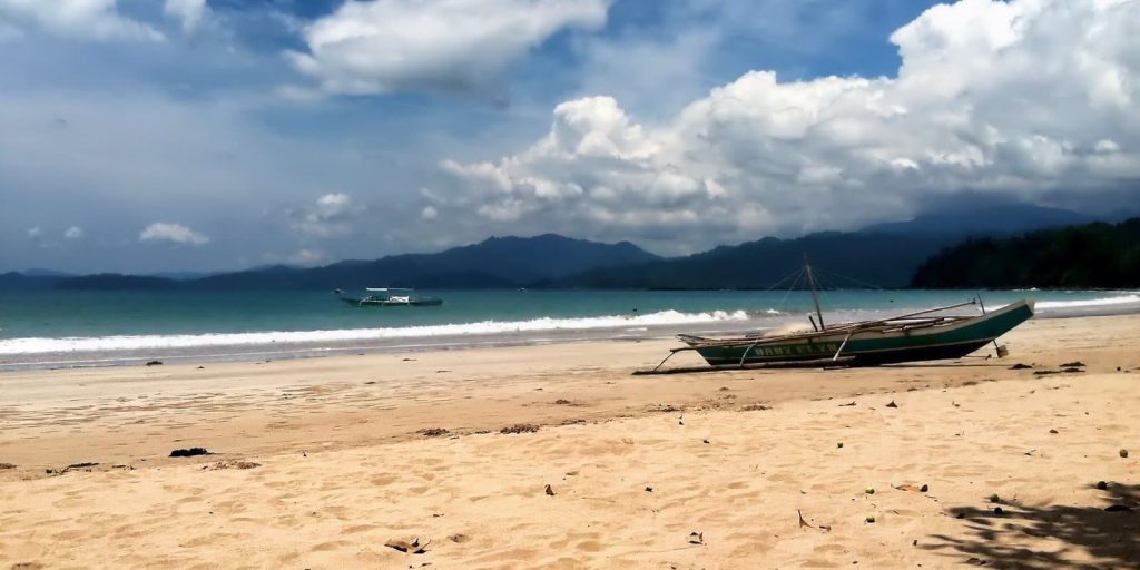Philippinen Strand mit Boot
