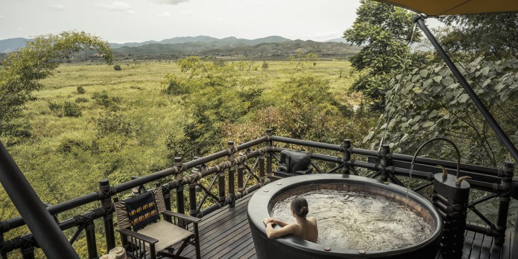 Four Seasons Tented Camp Golden Triangle Hot Tub