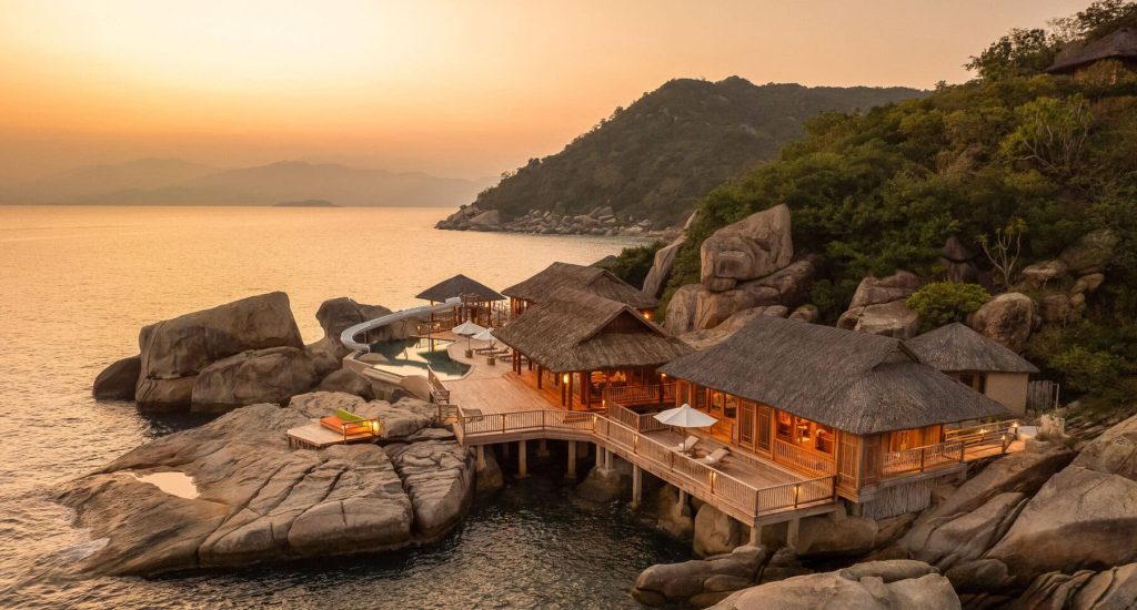 Vietnam Six Senses Ninh Van Bay Luftaufnahme